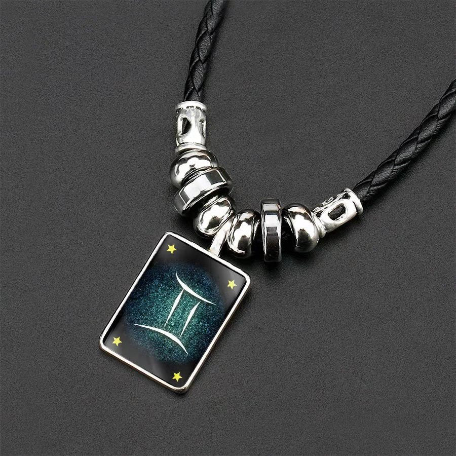 Wholesale Twelve Constellation Pendant Necklaces